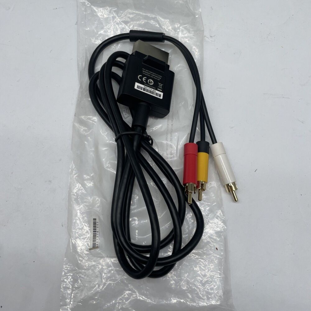 Genuine Microsoft Xbox 360 Composite AV RCA Cable OEM New Open Box